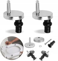 2X WYMIENNE ZAWIASY DO DESKI SEDESOWEJ NAKRĘTKI MOCUJĄCE SOLIDNE PARA