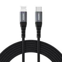 kabel przewód do iphone usb-c - lightning 480mb/s 3a 1.2m - czarny
