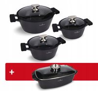 Zestaw garnków 6 el. Black Stone + brytfanna Black Stone Zwieger