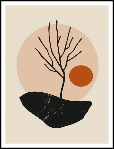 Plakat 75x100cm Nagie Drzewo zdjęcie 3