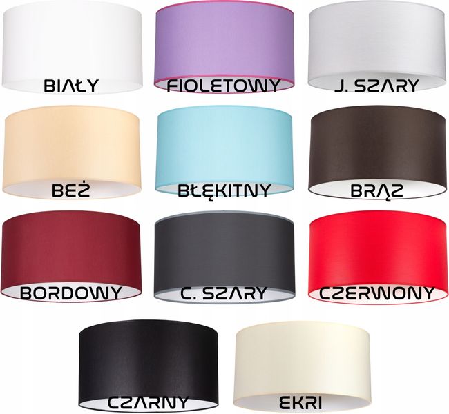 Abażur KLOSZ LAMPA 22/20cm różne KOLORY zdjęcie 13