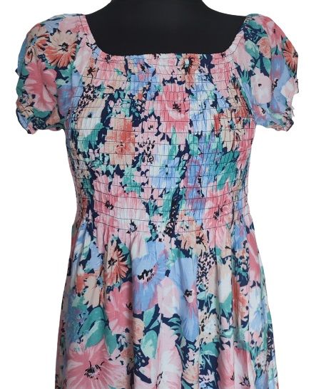 Sukienka suknia damska długa maxi w kwiaty uni zdjęcie 4