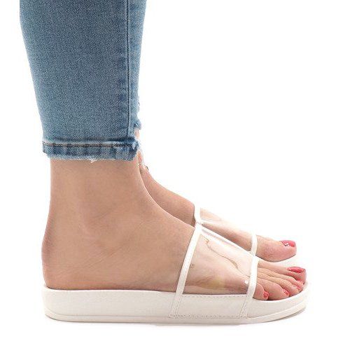 Białe klapki transparentne 815 r.38 na Arena.pl