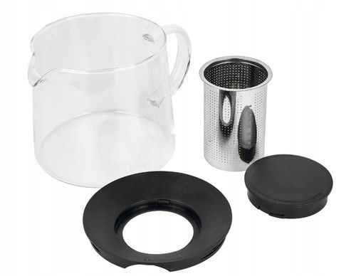 SZKLANY DZBANEK ZAPARZACZ DO HERBATY ZIÓŁ STALOWE SITKO 1,5L na Arena.pl