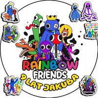 OPŁATEK NA TORT 20CM - RAINBOW FRIENDS + IMIĘ + ! 15CM 18CM