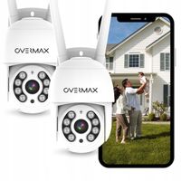 Kamera Zewnętrzna OBROTOWA WiFi FULLHD 2MP ZESTAW 2 sztuki BIAŁA Overmax