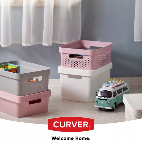 Curver Pojemnik Pudełko Z Pokrywką 17 L Szary zdjęcie 5