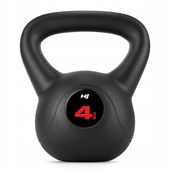 Kettlebell 4kg hantla kula stabilna odważnik winylowy do ćwiczeń