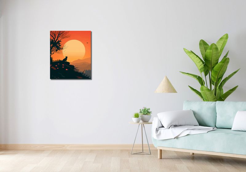 Obraz 50x60cm Kocie Wzgórze zdjęcie 2