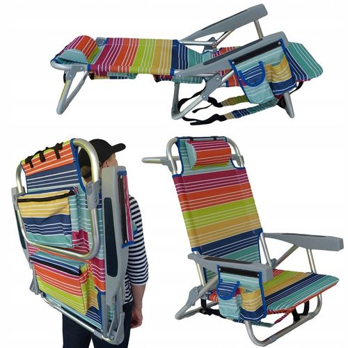 leżak MULTICOLOR plażowy, ALUMINIUM,ogrodowy. na Arena.pl