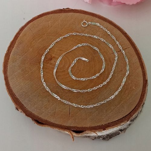 Łańcuszek srebrny singapur 65cm 2mm 925 na Arena.pl