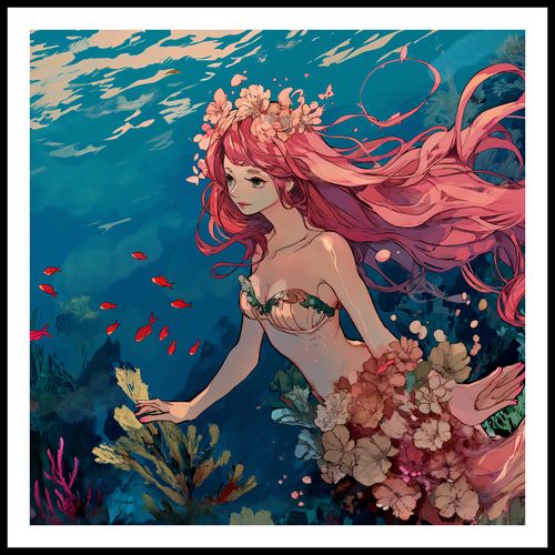 Plakat 100x100cm Nimfa Oceanu na Arena.pl