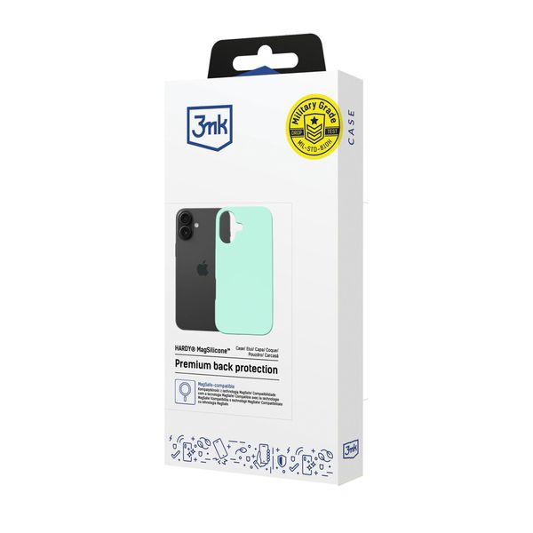 apple iphone 16 - 3mk hardy magsilicone teal zdjęcie 9