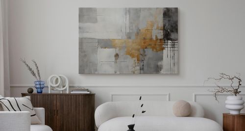 Obraz Na Płótnie Minimalistyczny Wzór ABSTRAKCJA Malunek 30cm x 20cm na Arena.pl