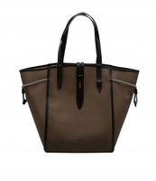 Furla torebka shopper poliester czarny