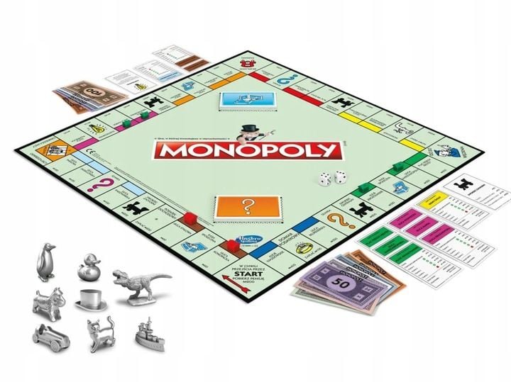 ORYGINALNA GRA MONOPOLY CLASSIC POLSKA HASBRO NEW zdjęcie 2
