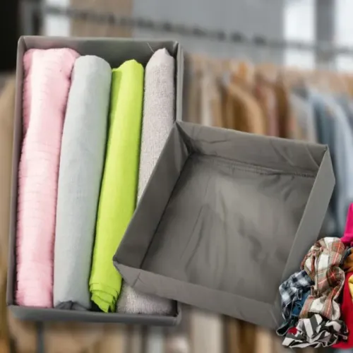 Organizer na ubrania odzież bieliznę do szuflady lub szafy szary na Arena.pl