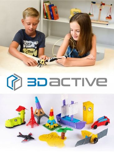 DUŻY ZESTAW WKŁADY DO DŁUGOPISU 3D PEN DLA DZIECI PLA FILAMENTY 40x5m 200 m na Arena.pl