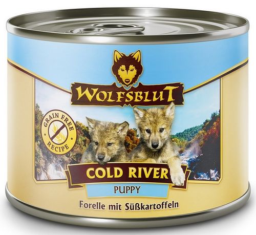 Wolfsblut Dog Puppy Cold River - Pstrąg I Bataty Puszka 200G na Arena.pl