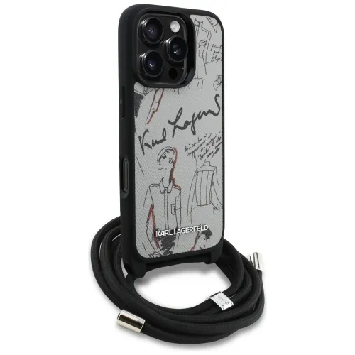 etui karl lagerfeld crossbody grained pattern & logo do iphone 16 pro na Arena.pl