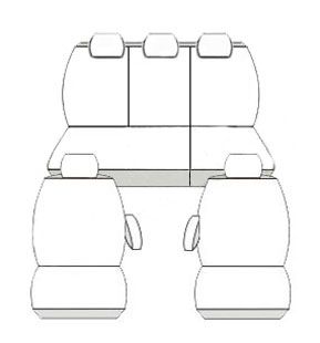 Pokrowce miarowe do Honda CRV III 3 2006-2012r. P1 zdjęcie 3