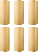 Opakowanie na butelki wina prezentowe 33×10,4×9,6 cm składane złote 6 szt
