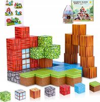 KLOCKI MAGNETYCZNE KLOCKI MAGNETYCZNE BLOKI SZEŚCIANY 80 SZTUK GIGA ZESTAW