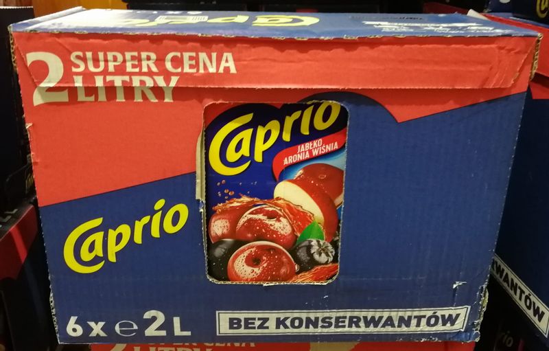 Caprio 2l Wiśnia - Jabłko - Aronia - karton zdjęcie 1