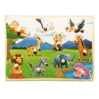 puzzle kształty dżungla