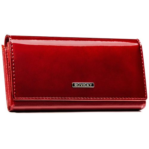 portfel damski ze skóry naturalnej i ekologicznej w czerwonym kolorze na Arena.pl