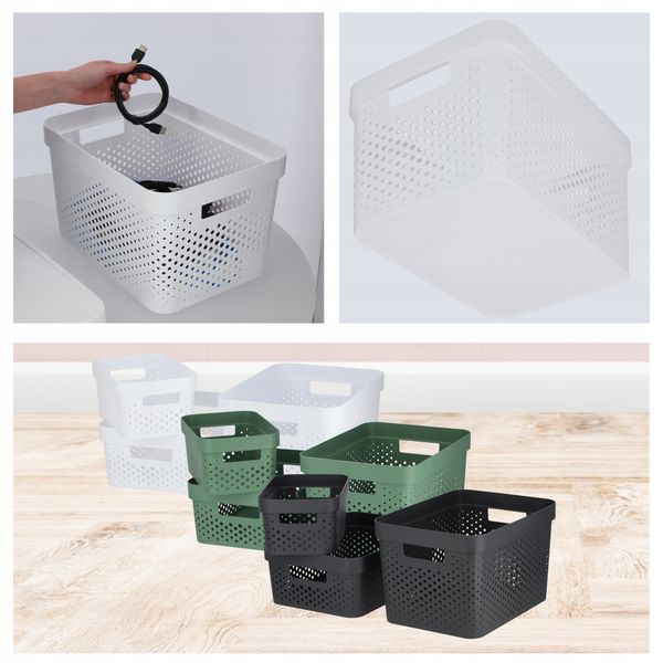 Curver Pojemnik Pudełko Ażurowe Eko 17 L Biały zdjęcie 6