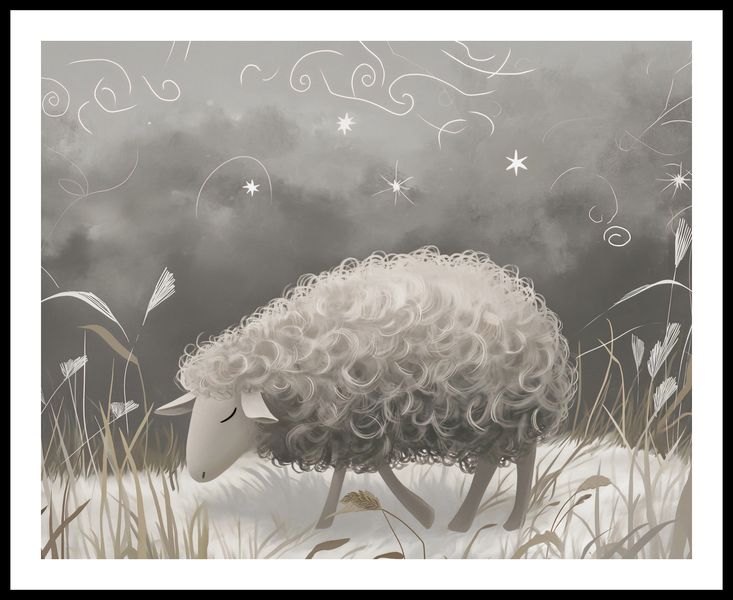 Plakat 76x60,5cm Bujna Owca zdjęcie 3