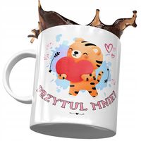 Kubek Z Tygryskiem Tygrysem Słodki Na Prezent Z Nadrukiem Ze Zdjęciem