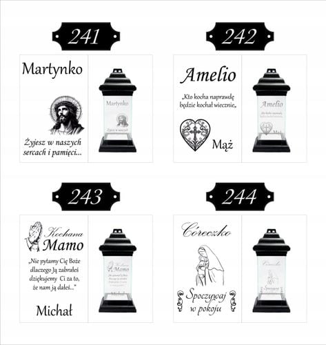 ZNICZ personalizowany GRAWER na wszystkich świętych DLA MAMY twój tekst na Arena.pl