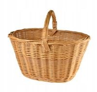 ŁADNY wiklinowy kosz NA ZAKUPY GRZYBY PIKNIK