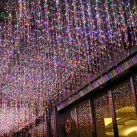 Sople Lampki 100Led Kurtyny Świetlne Wielokolorowe