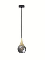 Lampa wisząca 1 PŁ. LACRIMA SMOKY/GOLD