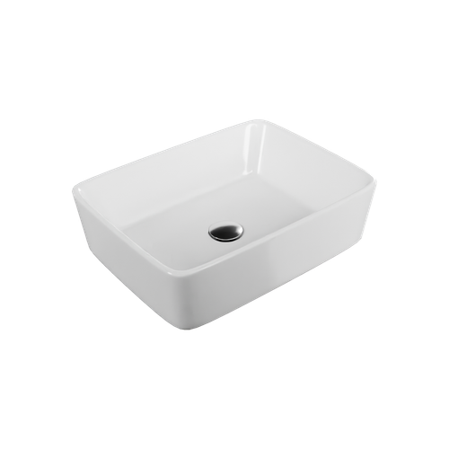 Forka 2.0 umywalka nablatowa 48x37 cm prostokątna, biały połysk na Arena.pl