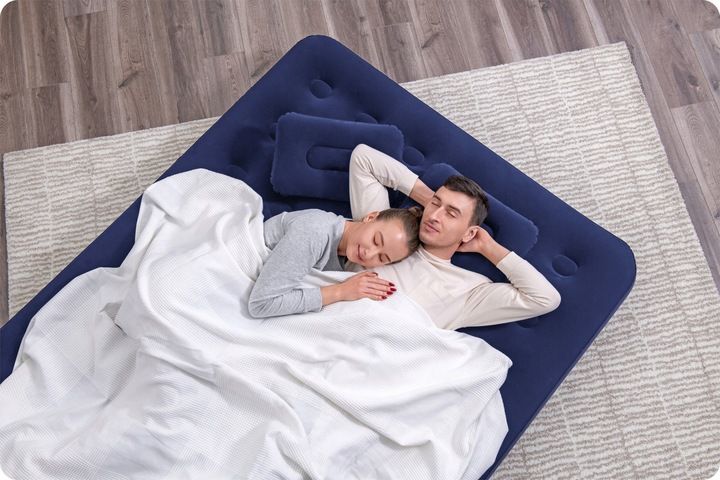 MATERAC DMUCHANY 203x152 BESTWAY POMPKA 2 PODUSZKI zdjęcie 13