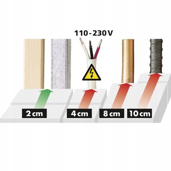 Wykrywacz metali przewodów dalmierz laserowy 2w1 zdjęcie 7
