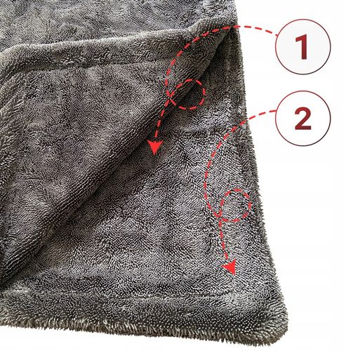 Orca duży gruby ręcznik z mikrofibry do osuszania auta samochodu 1200gsm XL na Arena.pl