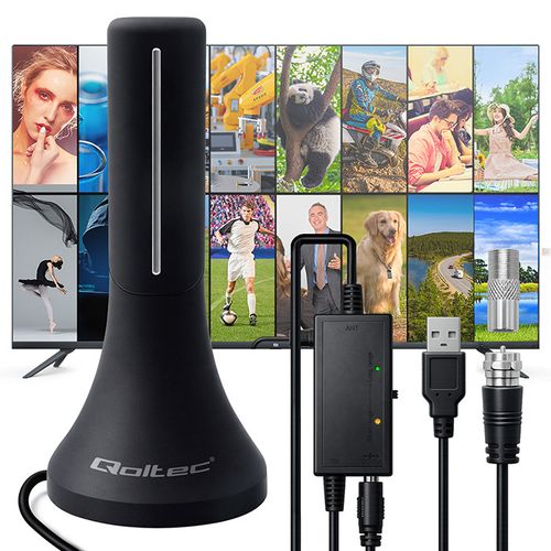 Antena Qoltec DVB-T2 32dBi 4m USB na Arena.pl