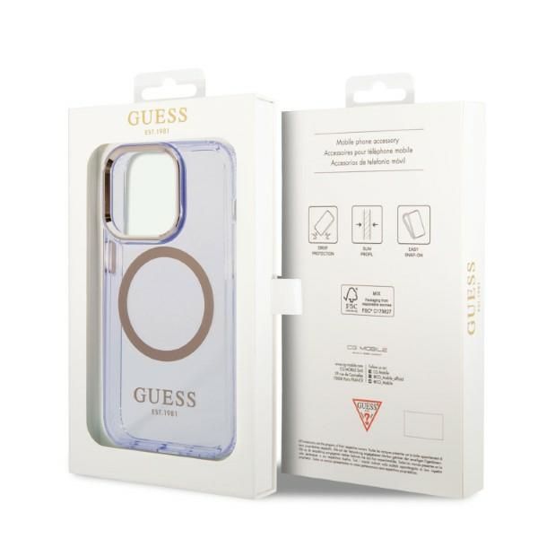 Etui Guess do iPhone 14 Pro, Fioletowy, MagSafe zdjęcie 8