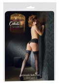 cottelli legwear pończochy czarne koronka szew tył silikon 3
