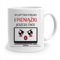 Kubek Informatyka Programisty Poklika W Laptoka Z Nadrukiem Ze Zdjęciem