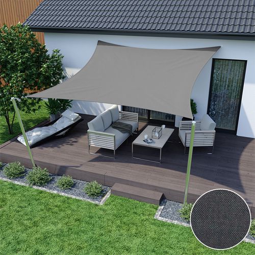 żagiel przeciwsłoneczny wodoodporny ortalion 5x5 m szary na Arena.pl