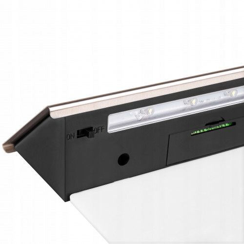 LAMPA SOLARNA LED 0.24W CZUJNIK ZMIERZCHU IP44 STALOWA 6500K na Arena.pl