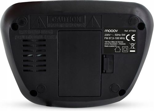 Radio sieciowe FM Metronic 477003 Radiobudzik, z podwójnym alarmem - Czarny na Arena.pl