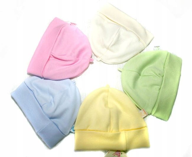 Czapeczka Niemowlęca Noworodków Dziecięca 100% BAW zdjęcie 2