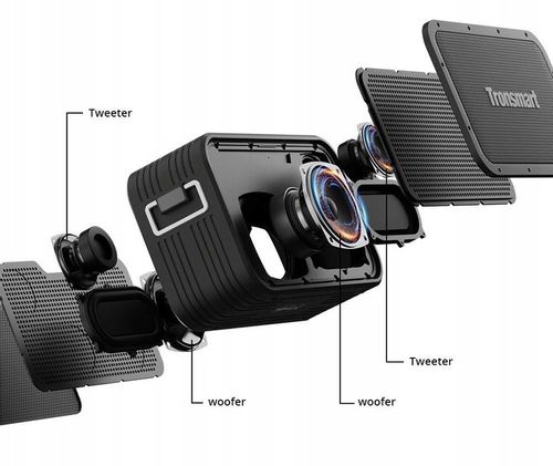 BLUETOOTH ODTWARZACZ AUDIO POWERBANK IPX6 Tronsmart Force MAX czarny 80 W na Arena.pl